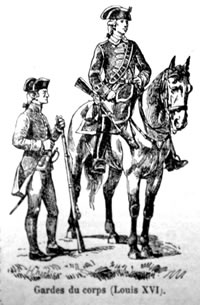 Corps du Garde van Lodewijk XVI
